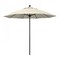 California Umbrella 9' Black Aluminum Market Patio Umbrella, Olefin Antique Beige 194061335604 - alternate 1